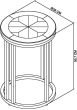 Chevron Peppercorn Ash Side Table by Bentley Designs | Style Our Home