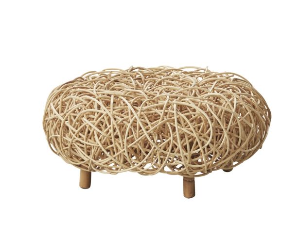 Loop Natural Footstool by Cane-line | Style Our Home