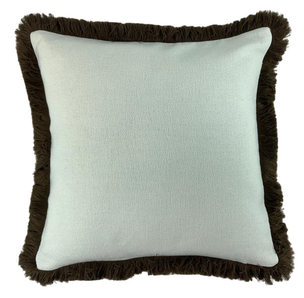 Slub With Heavy Choc Fringe by Malini | Style Our Home