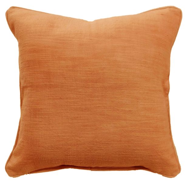 Plain Slub Texture Orange by Malini | Style Our Home