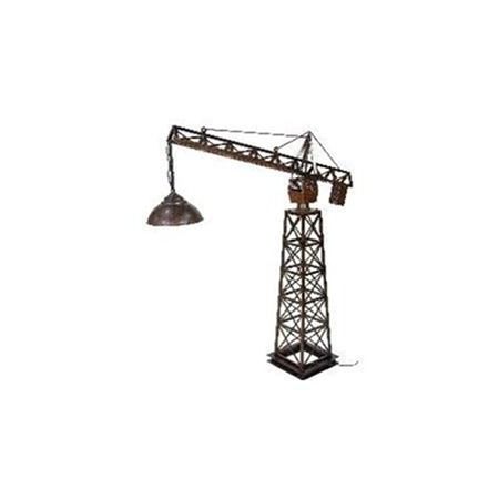 Marine Reclaimed Crane Design Floor Lamp