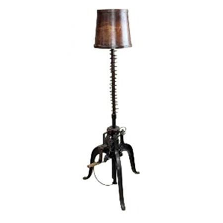 Height Adjustable Industrial Floor Lamp