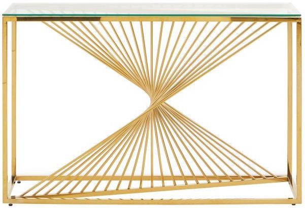 Andre Console Table with Gold Finish by Prestige | Style Our Home