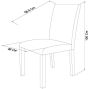 Parker Oak Square Back Chair - Style our Home