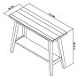 Camden Rustic Oak Console Table With Shelf by Bentley Designs | Style Our Home