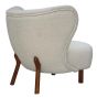 Lewis Wingback Occasional Chair Cream Boucle By Libra | Style Our Home