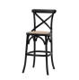 Café Black Rattan Stool ( A Pair ) by Hudson Living | Style Our Home 