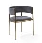 Envie II Dining Chair - Set of 2 - Giselle Dark Charcoal by Tommy Franks | Style Our Home