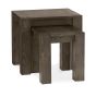 Turin Dark Oak Nest of Lamp Tables - Style our Home