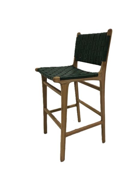Gladstone Bar Stool w/ back - Green by Monologue | Style Our Home