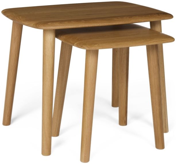 Malmo Oak Nest of Tables - Style Our Home