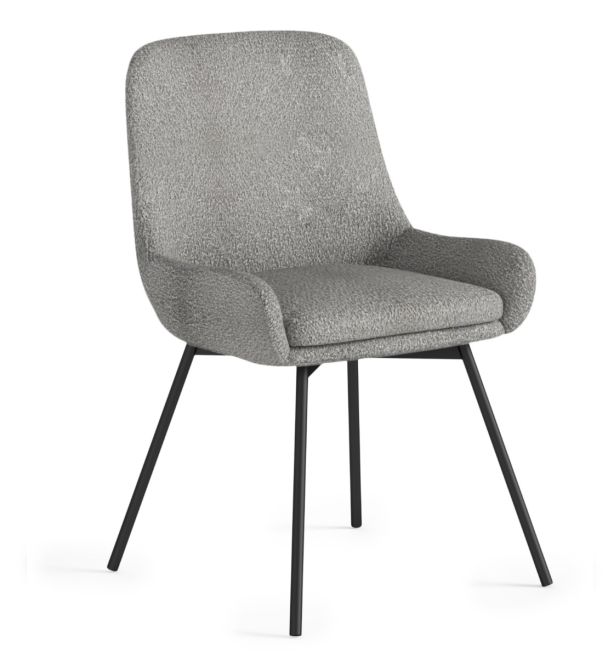 Soho Evie Chair - Grey Boucle By Corndell | Style Our Home