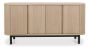 Vega Scandi Oak & Peppercorn Wide Sideboard by Bentley Designs | Style Our Home