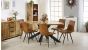 Wessex Solid Wood & Metal Oval Dining Table 6-8 Seater