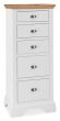 Hampstead Two Tone 5 Drawer Tall Chest - Style Our Home