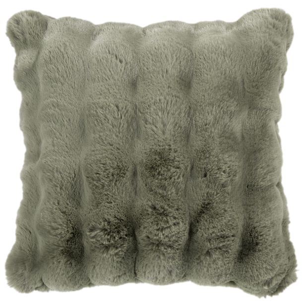 Soft Bubble Cushion Faux Rabbit Sage by Malini | Style Our Home