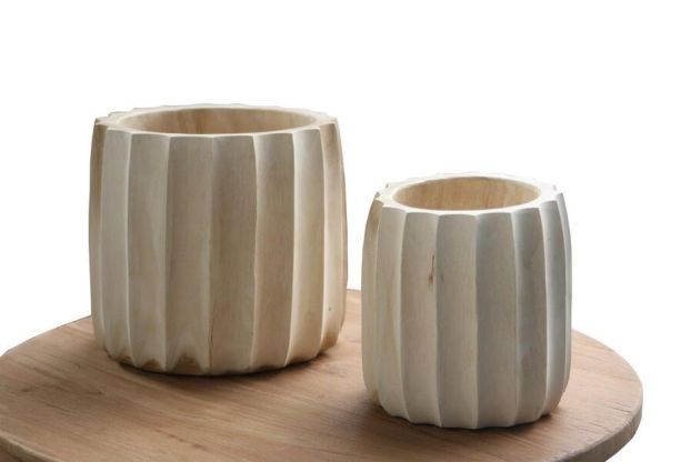 Flores Scallop Pots - Set of 2 by Monologue | Style Our Home