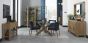 Turin Light Oak Glass Round Dining Table