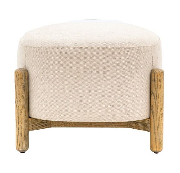 Tainton Footstool Natural By Gallery Living | Style Our Home