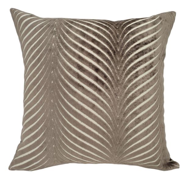 Cut Velvet Fan Rada Choc by Malini | Style Our Home