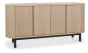 Vega Scandi Oak & Peppercorn Wide Sideboard by Bentley Designs | Style Our Home