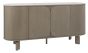 Duo Grey Oiled Oak Wide Sideboard with Monte Bianco Sintered Stone Top by Bentley Designs | Style Our Home
