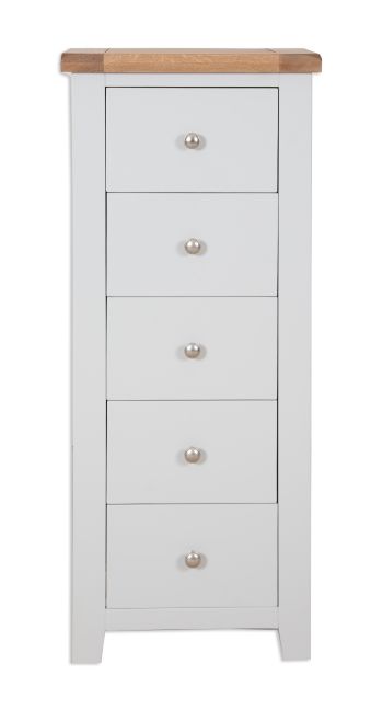 Parisian Grey 5 Drawer Tallboy by IFD | Style Our Home