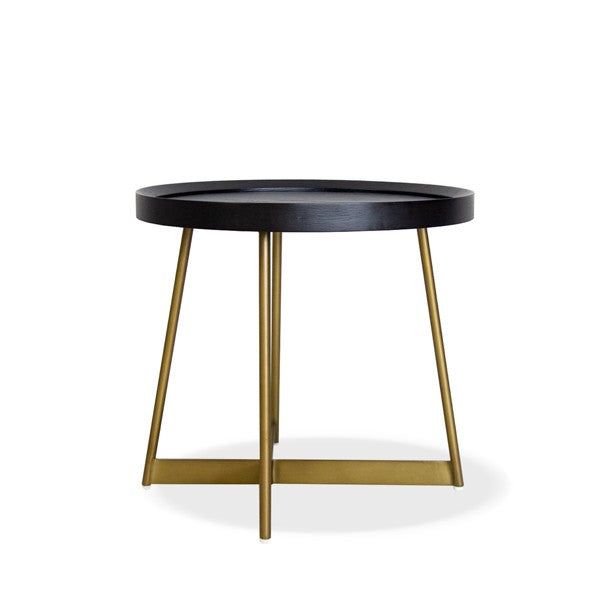 Lane Side Table - Smoke Oak/Gold by Tommy Franks | Style Our Home