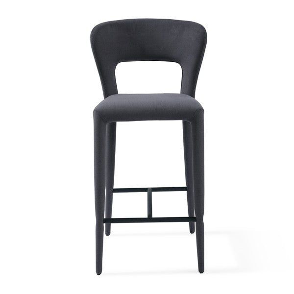 Pari I Bar Stool - Luxe Cinder Grey by Tommy Franks | Style Our Home