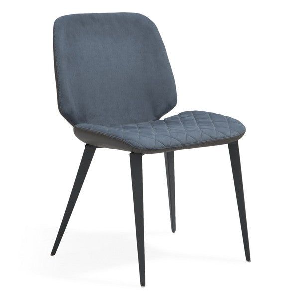 Scudo Dining Chair - Set of 2 - Bella Blue Velvet by Tommy Franks | Style Our Home