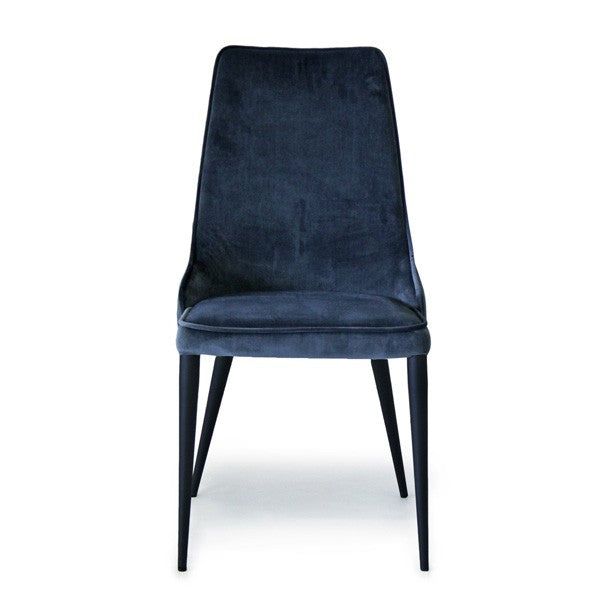 Alain Dining Chair - Set of 2 - Navy Velvet by Tommy Franks | Style Our Home