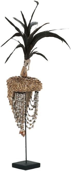 Balinese Helmet With Shell And Feather by DTP Interiors | Style Our Home