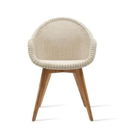 Edgard Dining Chair Teak Base by Vincent Sheppard in Old Lace | Style Our Home