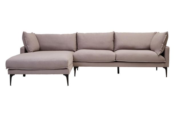 Troyen Grey Three Seat Left Chaise Sofa by Prestige Designs | Style Our Home