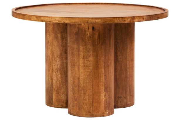Walsara Natural Mango Wood Column Detail Coffee Table by Prestige Designs | Style Our Home