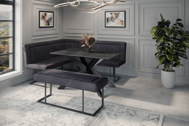 Apollo Corner Bench Set - Left Hand Facing by Indus Valley