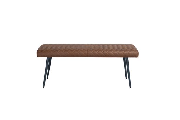 Hoxton Curved Small Bench Tan by Indus Valley
