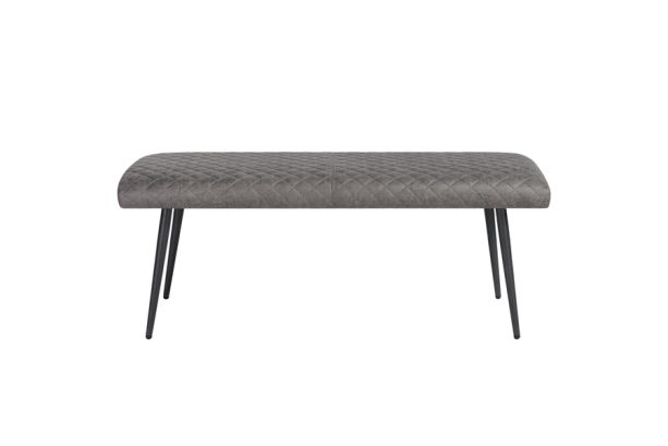 Hoxton Curved Small Bench Grey by Indus Valley