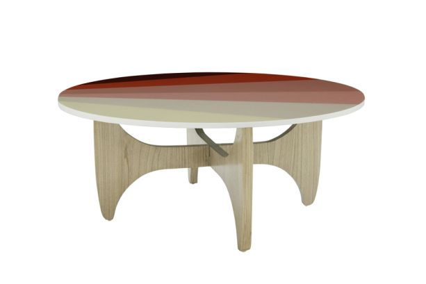 Batwing Coffee Table - Pink Hues by Monologue | Style Our Home