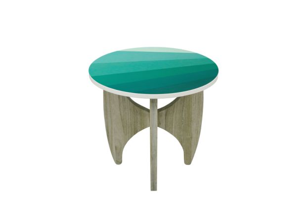 Batwing Lamp Table - Blue Hues by Monologue | Style Our Home