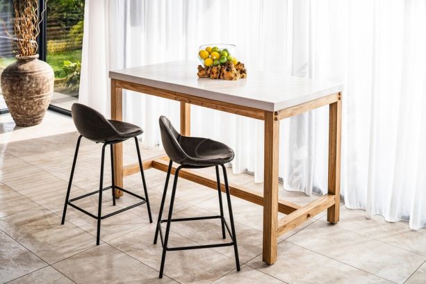 Baseball Counter Stool Chestnut SET OF 2 by Monologue | Style Our Home