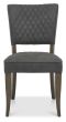 Monterey Fumed Oak Upholstered Chair - Dark Grey Fabric (Pair) - Style Our Home