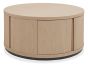 Vega Scandi Oak & Peppercorn Round Coffee Table by Bentley Designs | Style Our Home