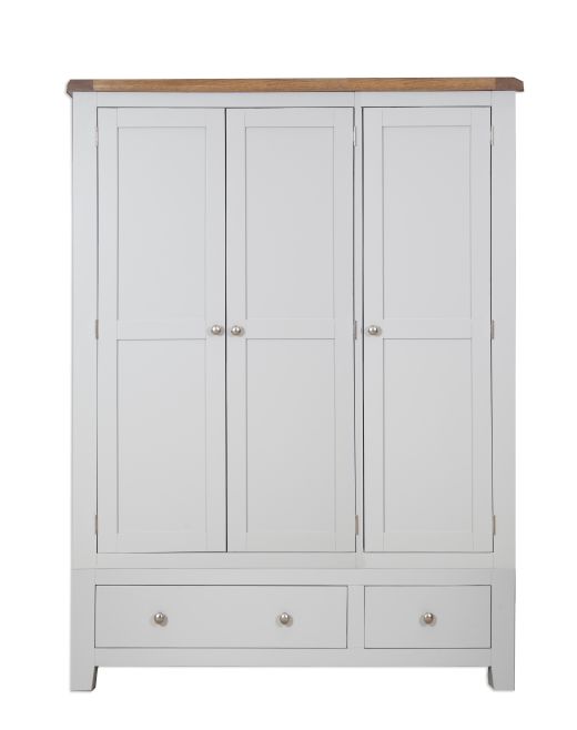 Parisian Grey 3 Door Wardrobe by IFD | Style Our Home
