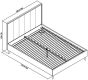 Sienna Fumed Oak & Peppercorn Panel Bedstead 150cm King by Bentley Designs | Style Our Home