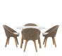Avena 4 Seater Round Dining Set by Gallery Living | Style Our Home