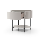 Avola Bedside Table - Matte Beige by Tommy Franks | Style Our Home