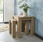 Turin Light Oak Nest of Lamp Tables - Style our Home