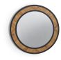 Ellipse Rustic Oak Wall Mirror by Bentley Designs | Style Our Home