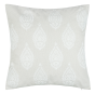 Embroidered Paisley On Faux Linen Ivory by Malini | Style Our Home
